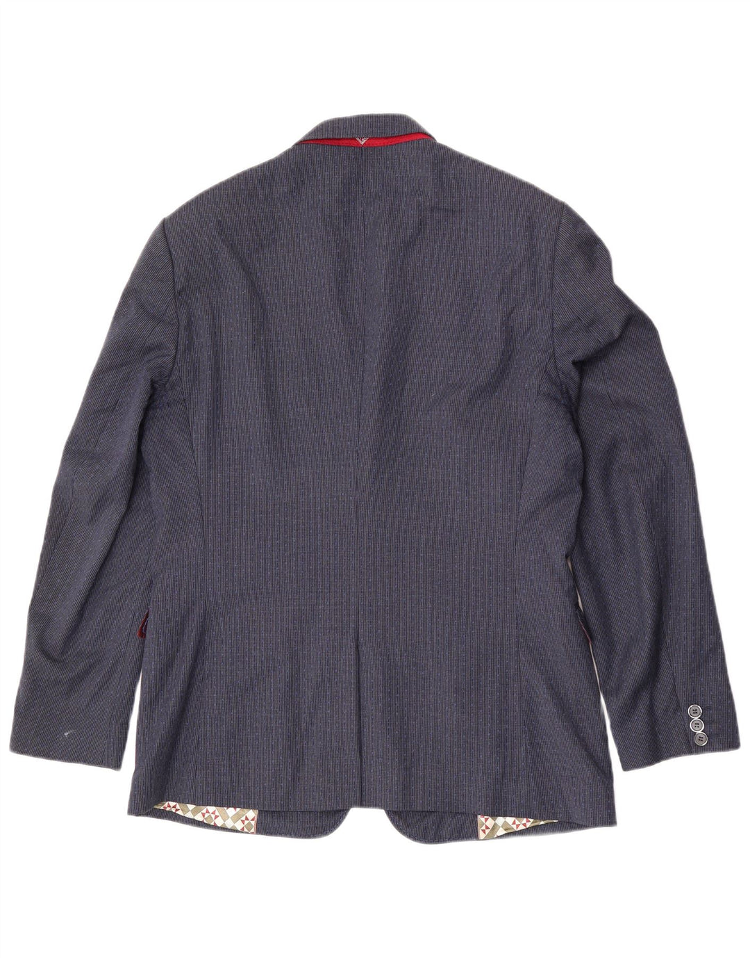 Ted Baker muška jakna sa 2 gumba UK 42 XL mornarsko plava vuna u obliku ptičje zube
