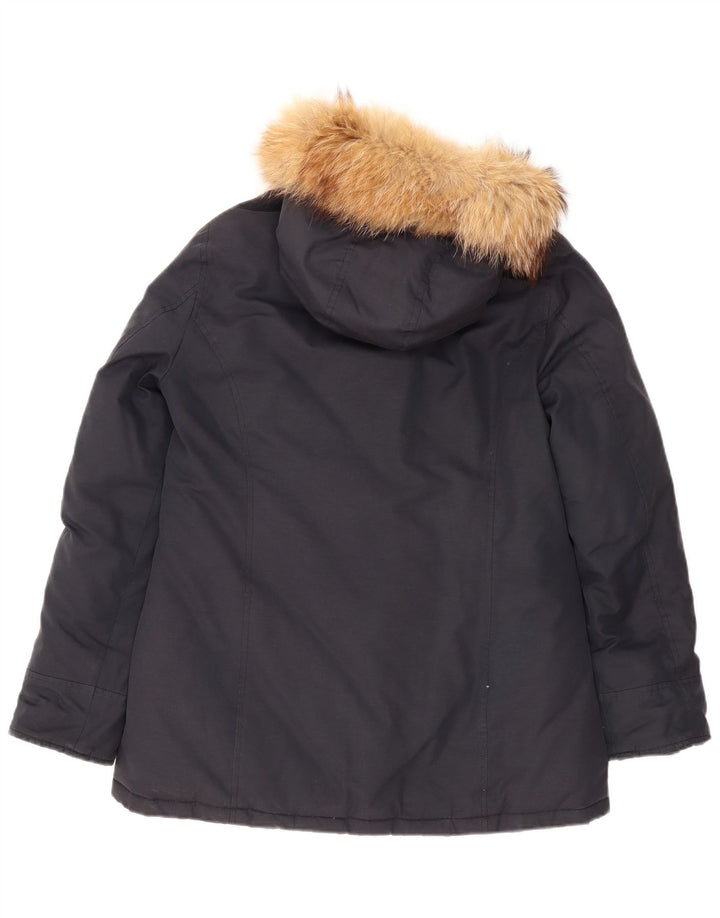 Champion ženska podstavljena jakna s kapuljačom UK 14 srednje tamnoplava