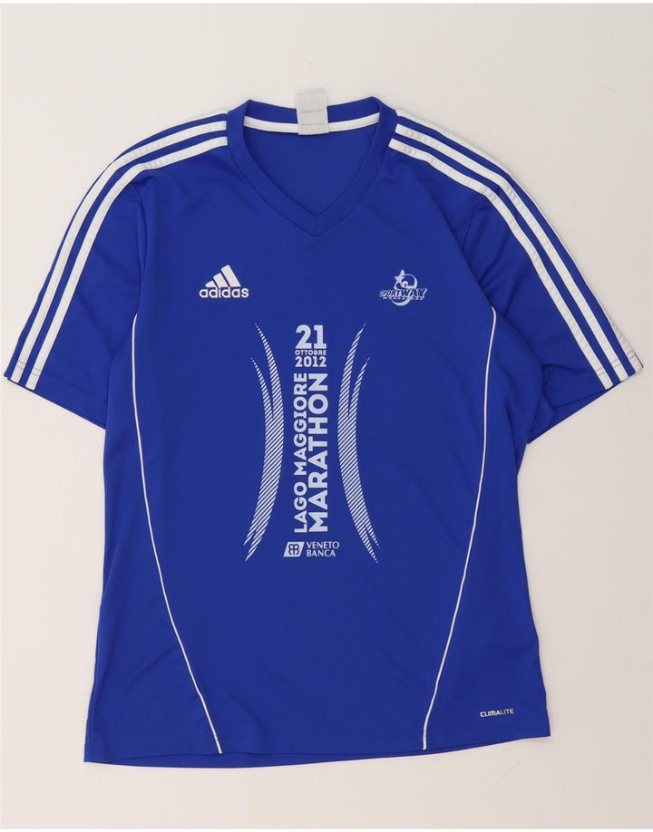 Adidas muška majica Climalite Graphic T-Shirt Srednje plavi poliester