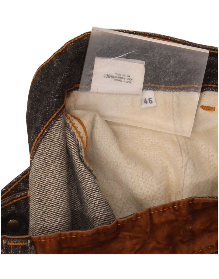 STEFANEL ženska traper suknja visokog struka IT 46 Large W28 sivi pamuk