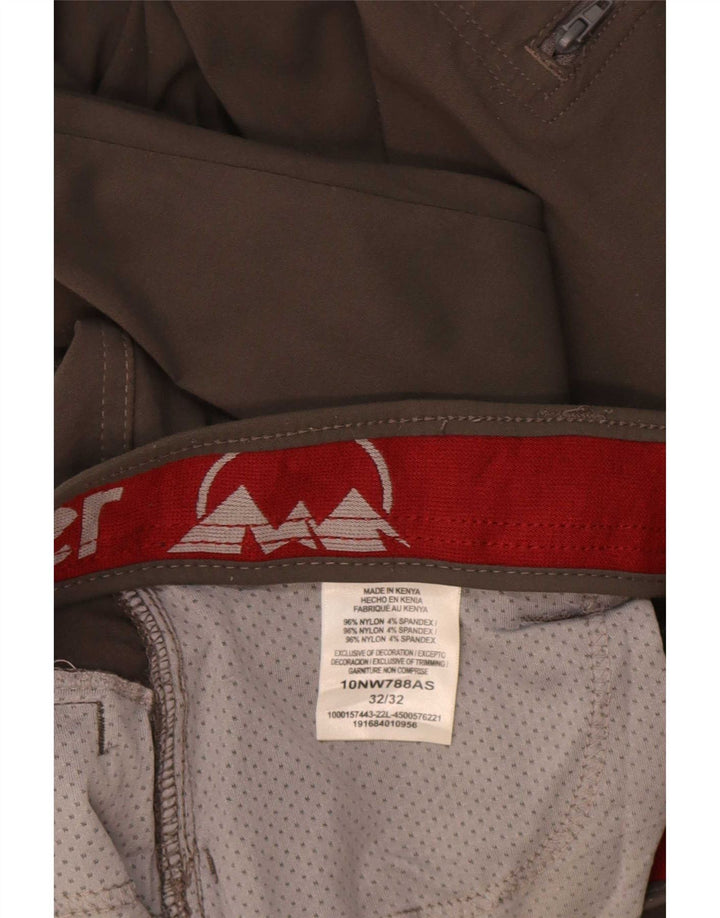 Wrangler muške ravne kargo hlače W32 L32 kaki najlon