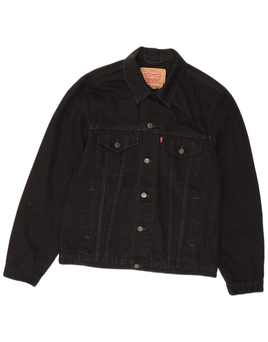 Levi's muška traper jakna UK 40 veliki crni pamuk