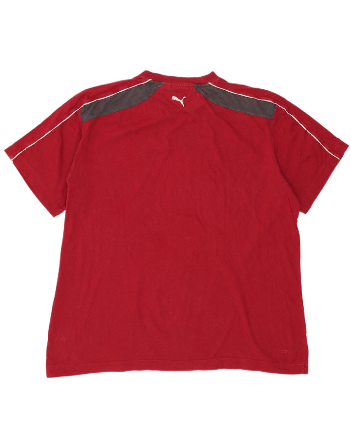 PUMA Muška majica s grafičkim motivima 2XL Red Colourblock