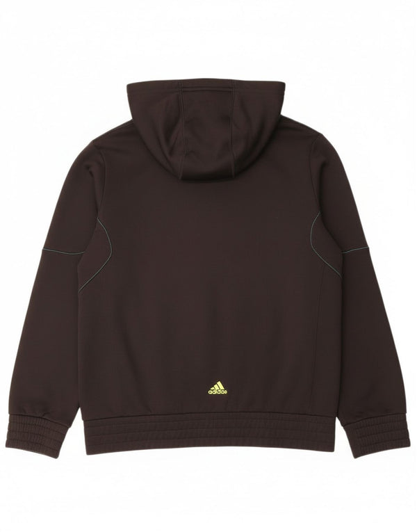 Adidas Boys Predator Graphic Zip pulover s kapuljačom 13-14 godina crni poliester