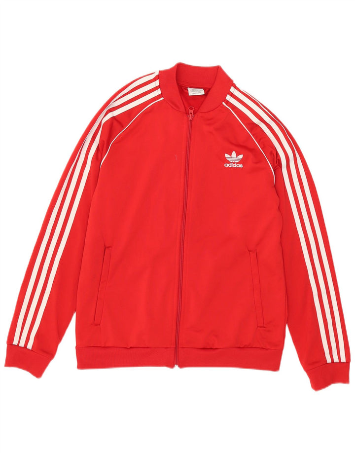 Adidas trenirka za djevojčice, 13-14 godina, crvena poliesterska jakna