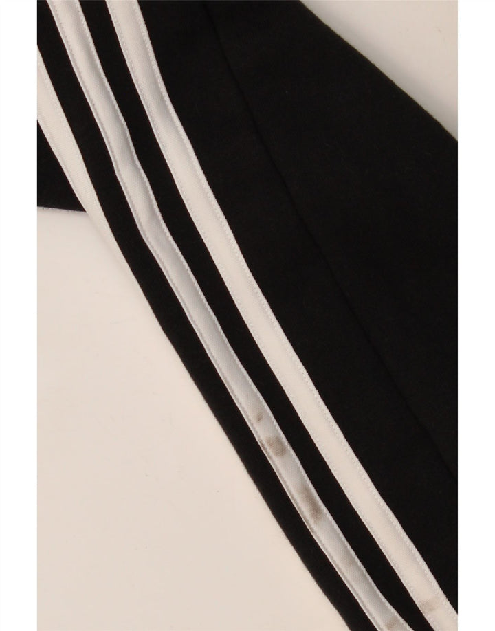 ADIDAS muški pulover s kapuljačom na patentni zatvarač Srednje crni pamuk