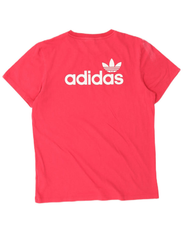 Adidas ženska majica kratkih rukava s grafičkim motivima UK 8 Small Pink Cotton