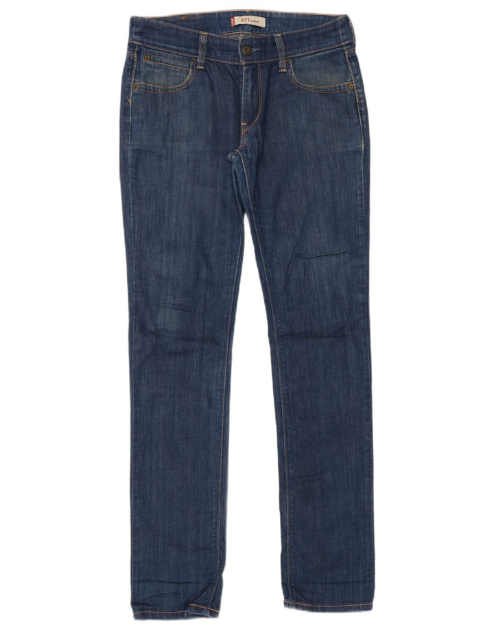Levi's ženske 571 uske traperice W32 L34 plavi pamuk