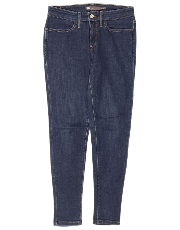 LEVI'S ženske uske traperice s tajicama US 6 srednje W28 L27 plavi pamuk