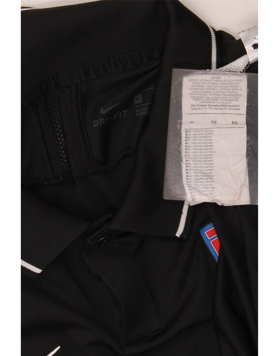 NIKE muška grafička polo majica XL crna poliesterska boja