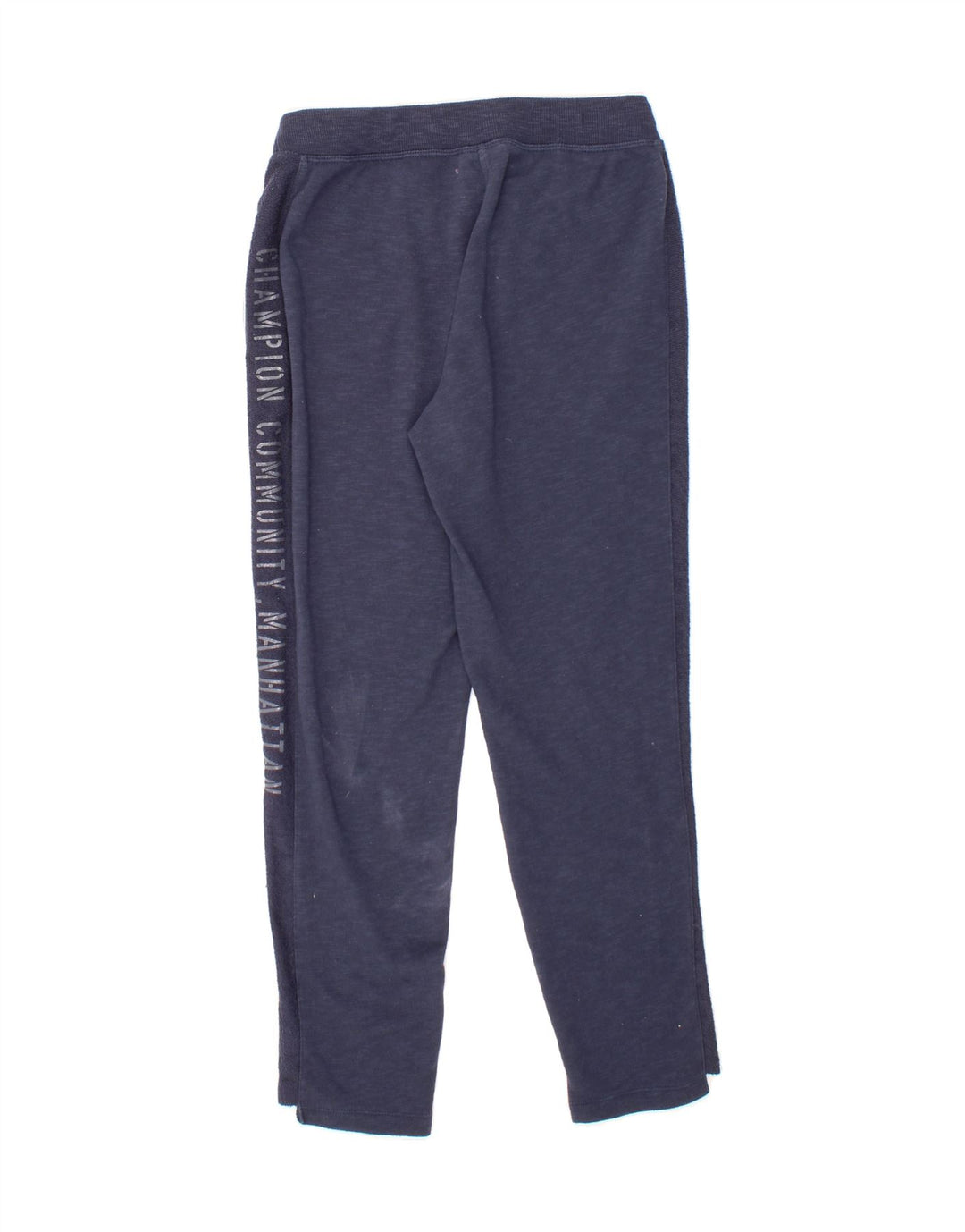 CHAMPION Womens Graphic Tracksuit Trousers UK 12 Medium  Navy Blue Vintage Champion and Second-Hand Champion from Messina Hembry 