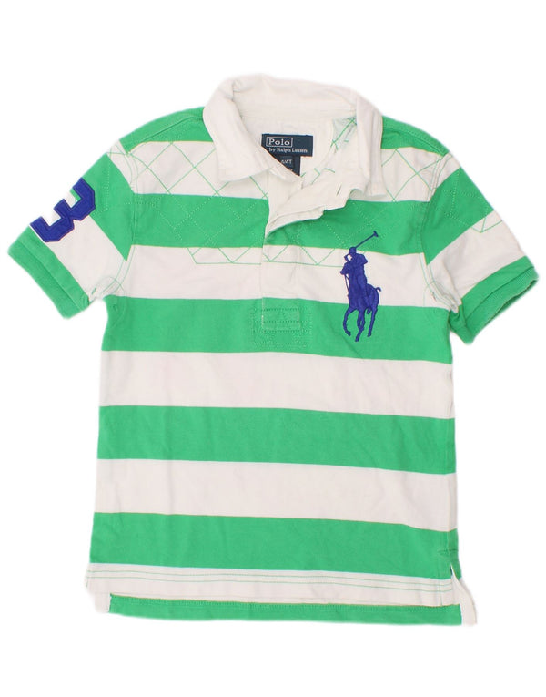 Polo Ralph Lauren Ragbi majica za dječake, 3-4 godine, pamuk na zelene pruge