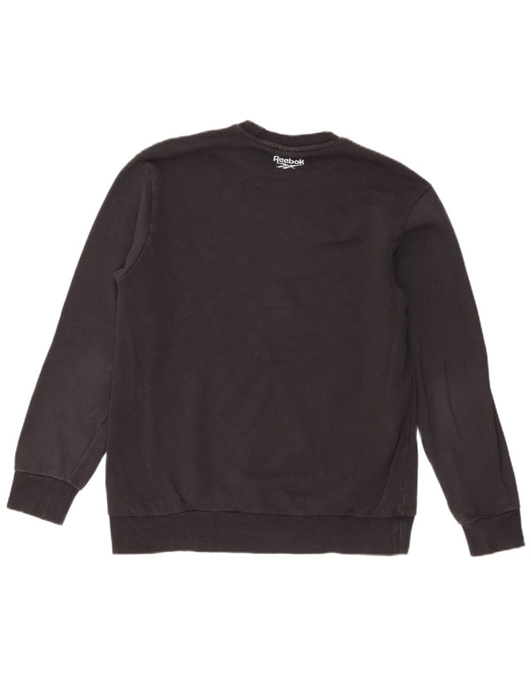 Reebok Ženska klasična majica s motivima UK 18 XL crni pamuk
