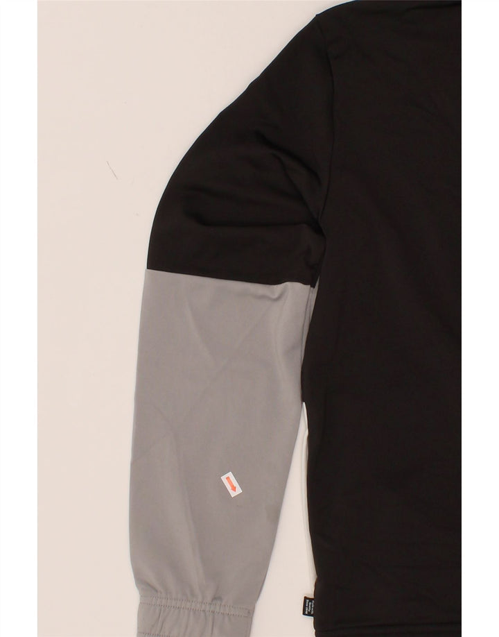 PUMA Boys Tracksuit Top Jacket 13-14 Years Black Colourblock Polyester Vintage Puma and Second-Hand Puma from Messina Hembry 