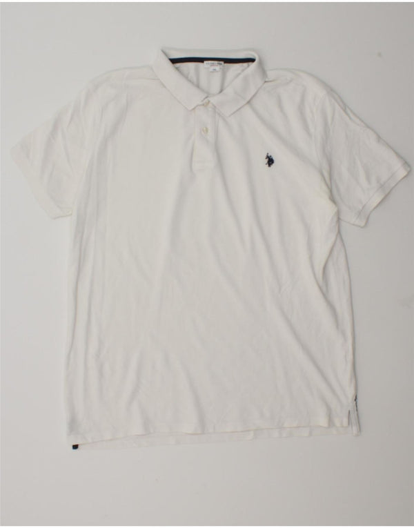 U.S. Polo Assn. Muška polo majica 3XL bijeli pamuk