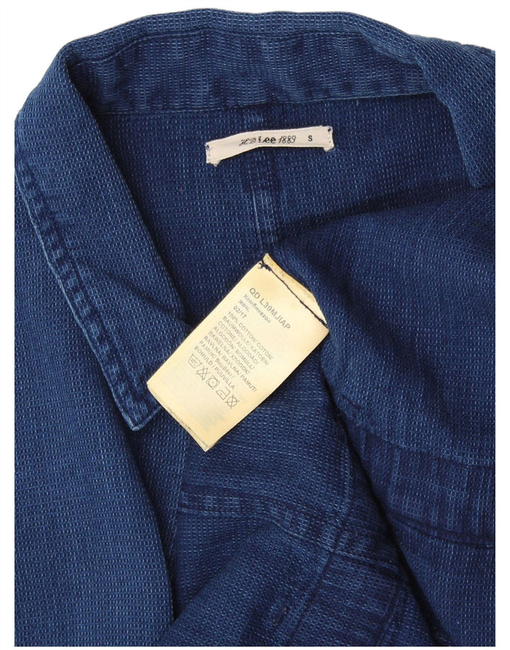 LEE Womens Playsuit UK 10 Small Navy Blue Cotton