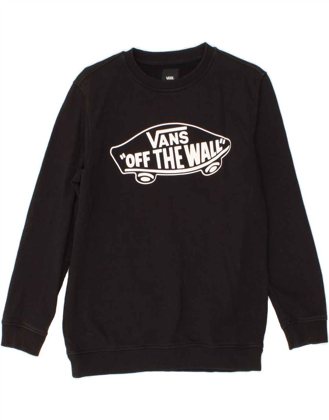 VANS Boys Graphic Sweatshirt Džemper 12-13 Years Large Black
