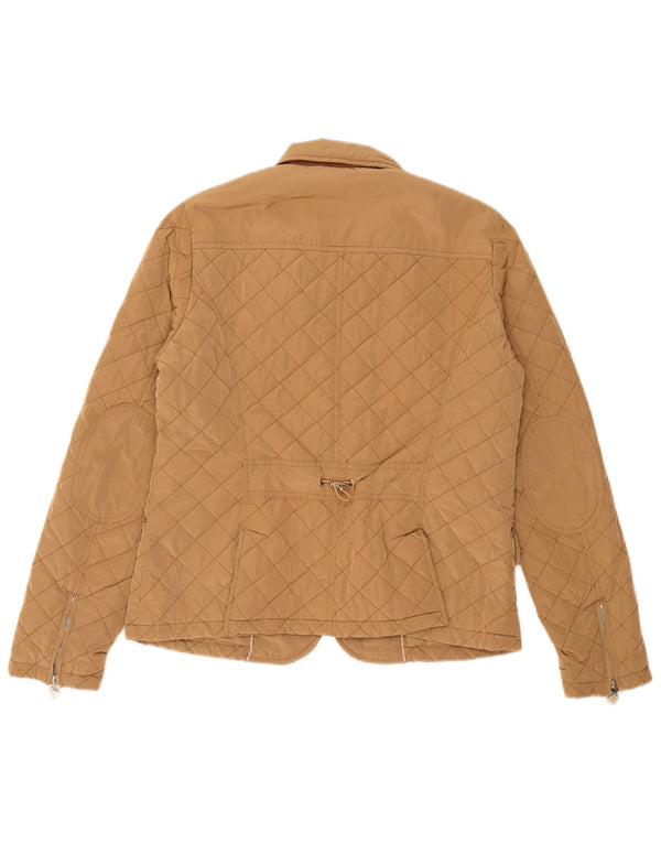 Massimo Dutti ženska prošivena jakna UK 14 Large Beige Polyester