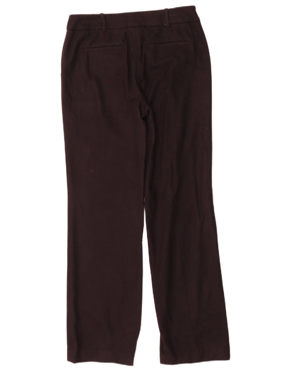 Jigsaw ženske ravne chino hlače UK 10 male W28 L31 crna vunena