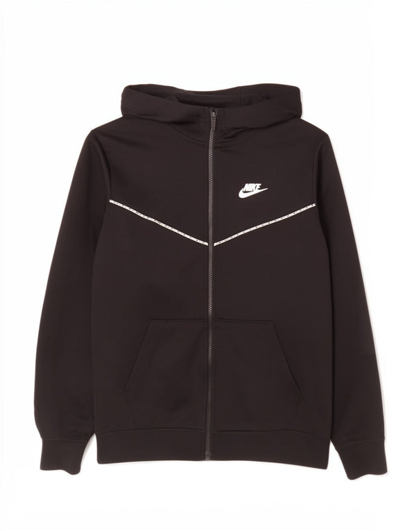 Nike Boys Zip Hoodie pulover 13-14 Years XL crni poliester sportski