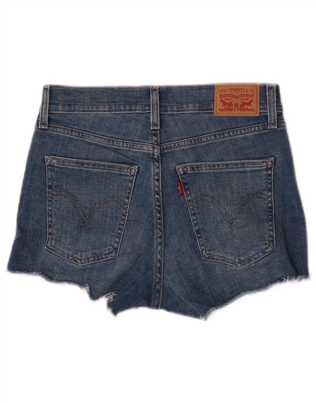 Levi's kratke traper kratke hlače s oštećenim izgledom W26 male plave