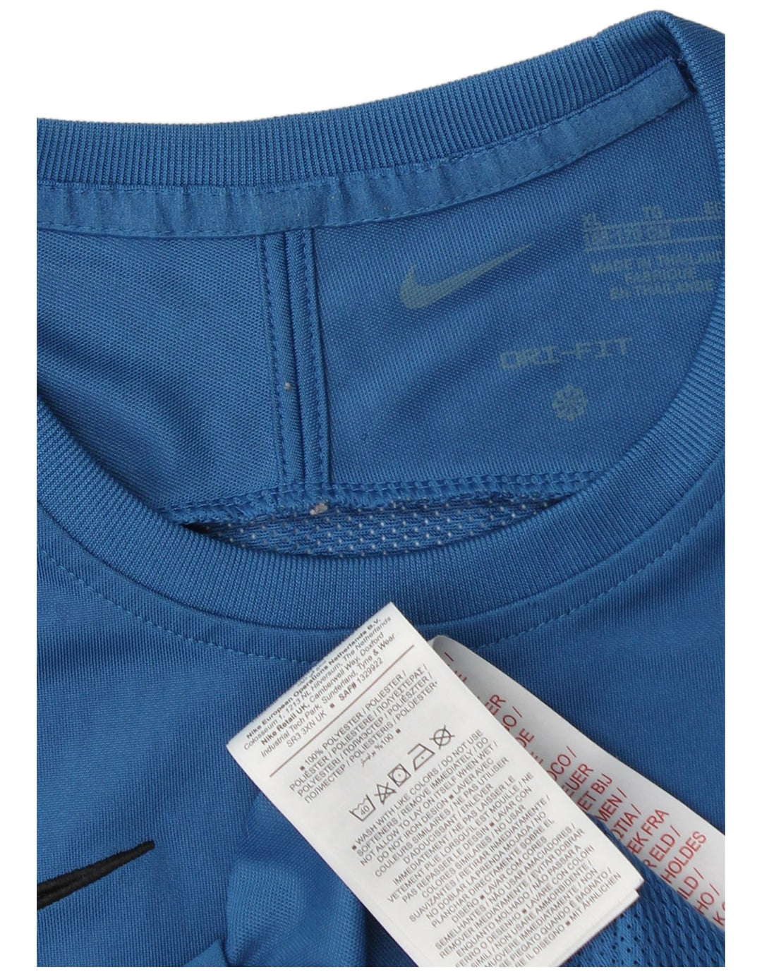 NIKE Boys Dri Fit T-Shirt Top 13-14 Years XL Plavi Poliester Sport