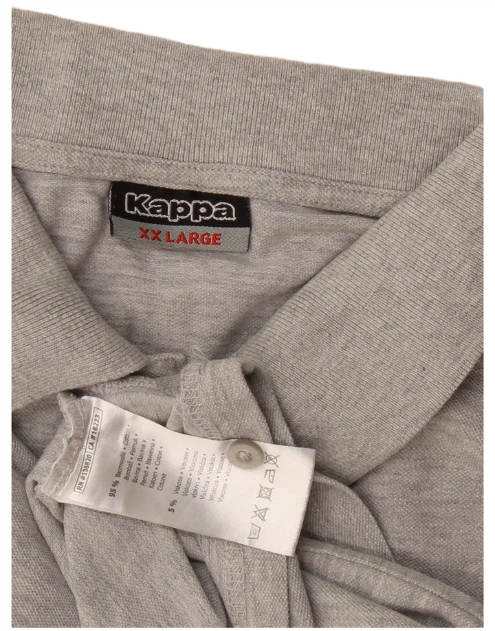 Kappa muška polo majica 2XL sivi pamuk
