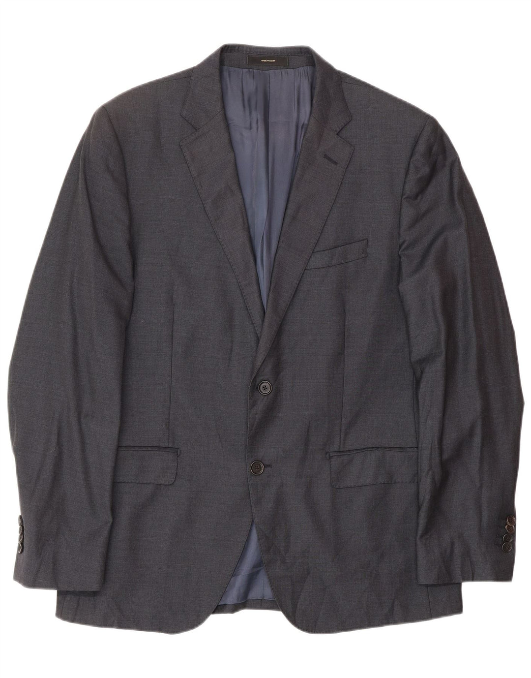 MASSIMO DUTTI Muška jakna sa 2 gumba EU 52 Velika tamnoplava vunena