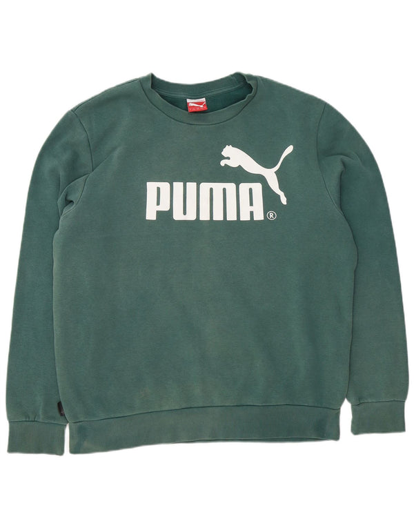 Puma muška majica s grafičkim motivima, veliki zeleni pamuk