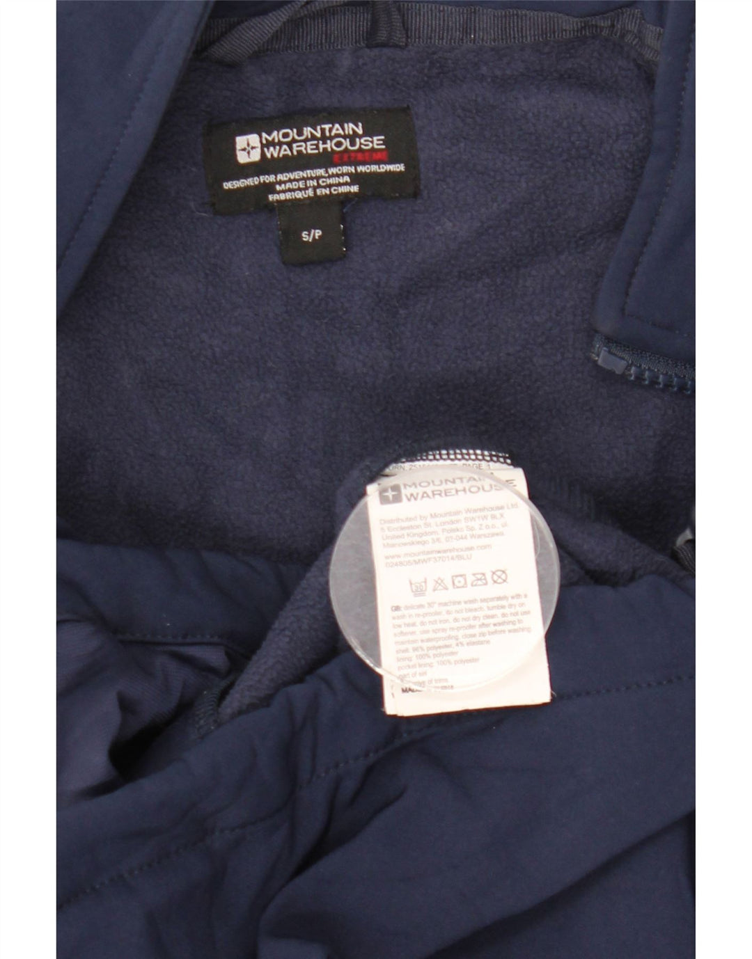 Mountain Warehouse muška vjetrovka jakna UK 36 mala tamnoplava poliester