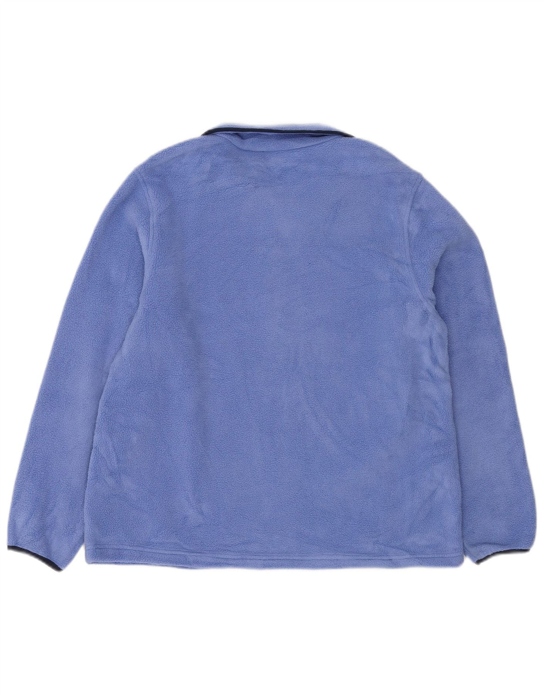 L.L.BEAN ženski džemper od flisa s dugmadima i ovratnikom UK 14 Srednje plavi poliester