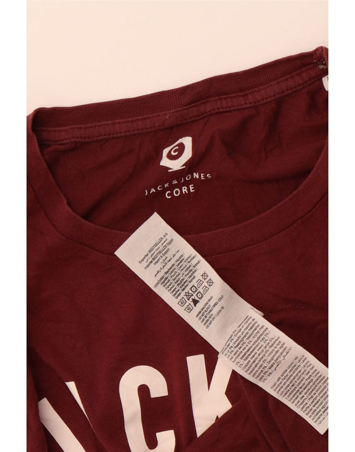 Jack & Jones muška majica s grafičkim motivima XL, kestenjasti pamuk