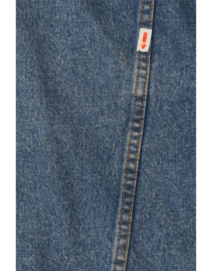 Vintage ženska prevelika traper jakna UK 14 srednje plavi pamuk