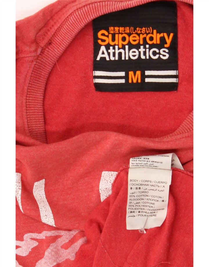 Superdry muška majica kratkih rukava srednje srednje crvene boje