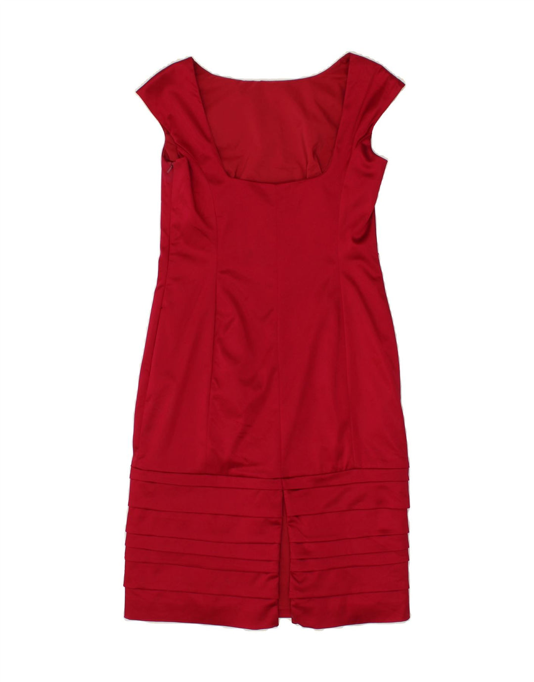 COAST Womens Sleeveless Sheath Dress UK 12 Medium Red Acetate Vintage Coast and Second-Hand Coast from Messina Hembry 