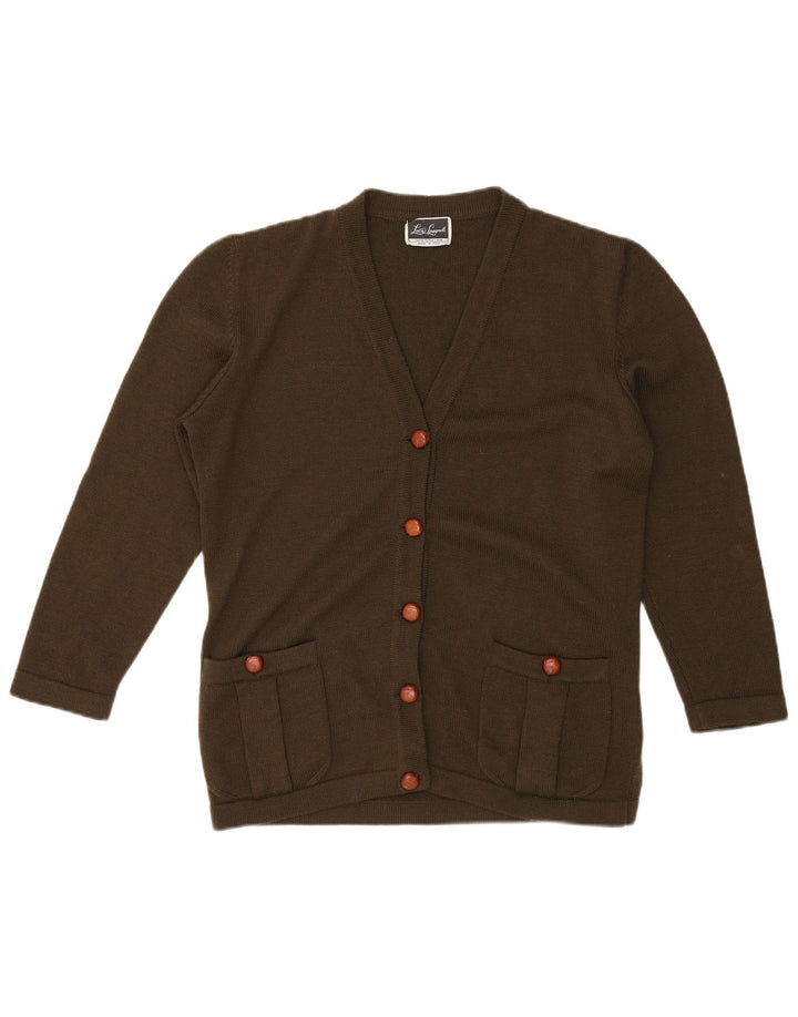 LUISA SPAGNOLI Ženski kardigan džemper UK 18 XL Kaki vuna