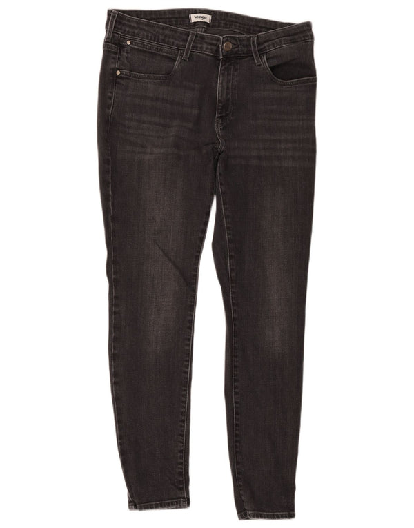 Wrangler ženske uske traperice W31 L30 crni pamuk