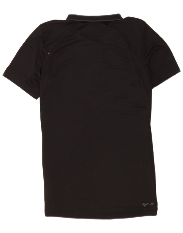 Adidas muška polo majica standardnog kroja, srednji crni poliester