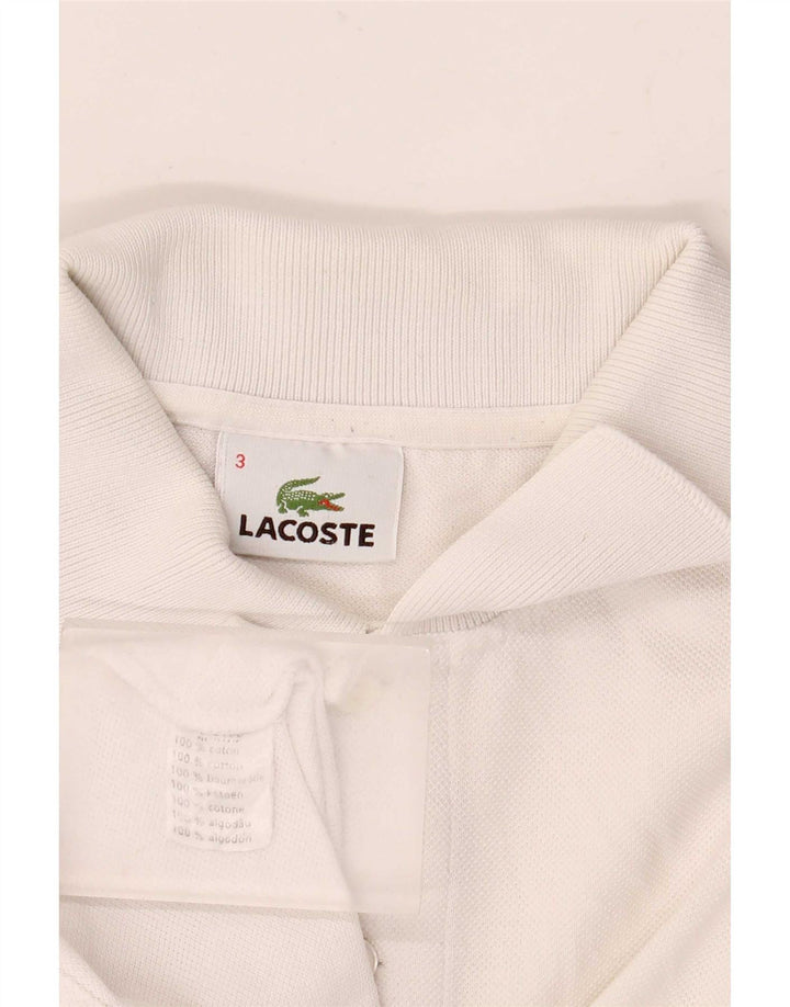 Lacoste muška polo majica veličine 3 Mala bijela pamučna