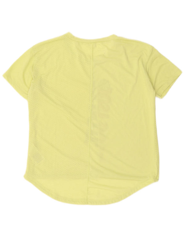 Nike Ženska majica kratkih rukava Dri Fit Graphic UK 16 Large Yellow Polyester