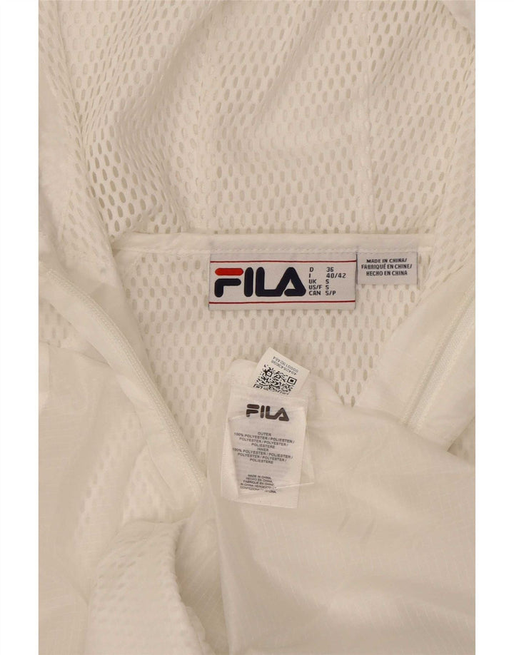 Fila ženska gornja jakna trenirke s kapuljačom, UK 10, mali bijeli poliester