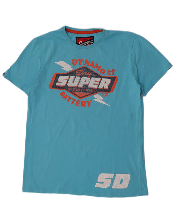 Superdry muška majica kratkih rukava Regular Graphic XL plavi pamuk
