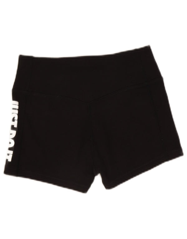 Nike Ženske Dri Fit Graphic Sport Shorts UK 10 Mali crni pamuk