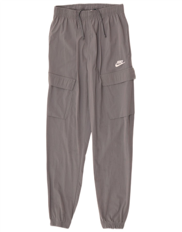Nike muške kargo trenirke, male sive najlonske hlače