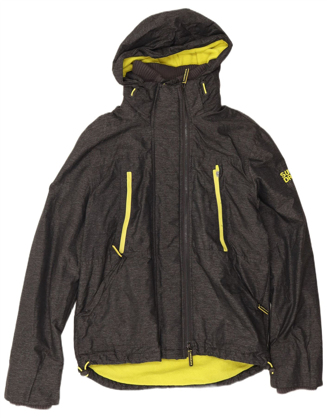 Superdry muška jakna s kapuljačom Windattacker UK 40 velika siva najlonska