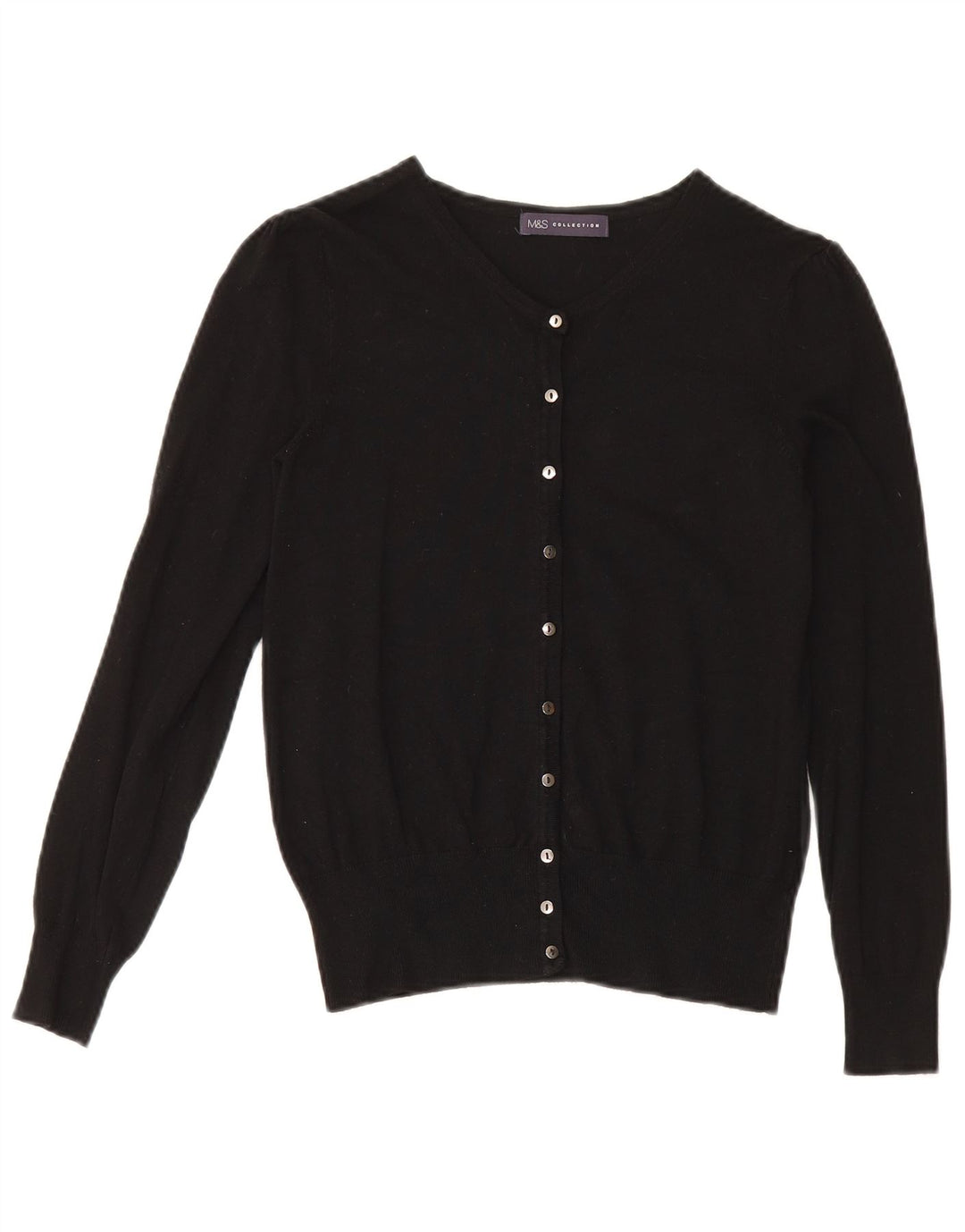 Marks & Spencer ženski kardigan pulover UK 10 Small Black