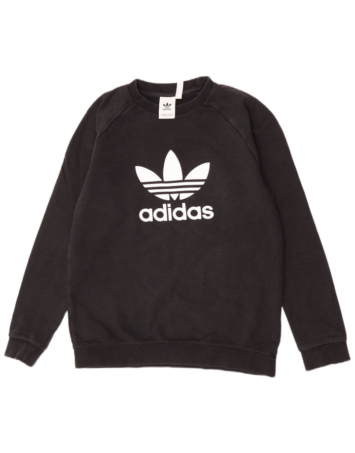 Adidas muška trenirka s grafičkim motivima Srednji crni pamuk