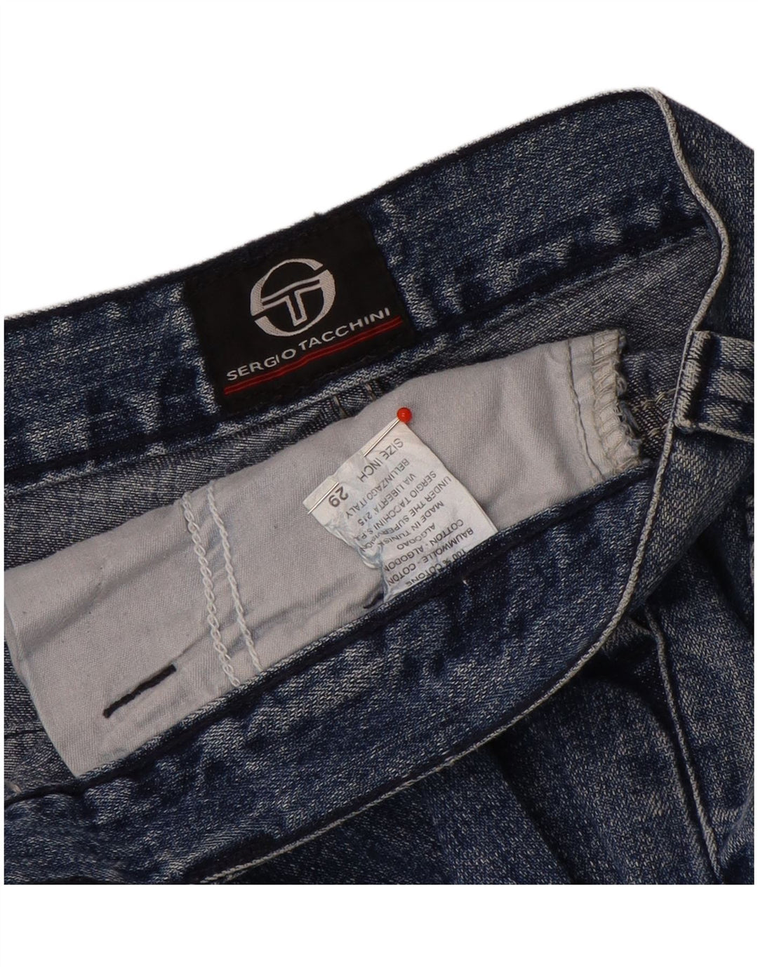 Ženske traperice Sergio Tacchini Bootcut W29 L35 plavi pamuk
