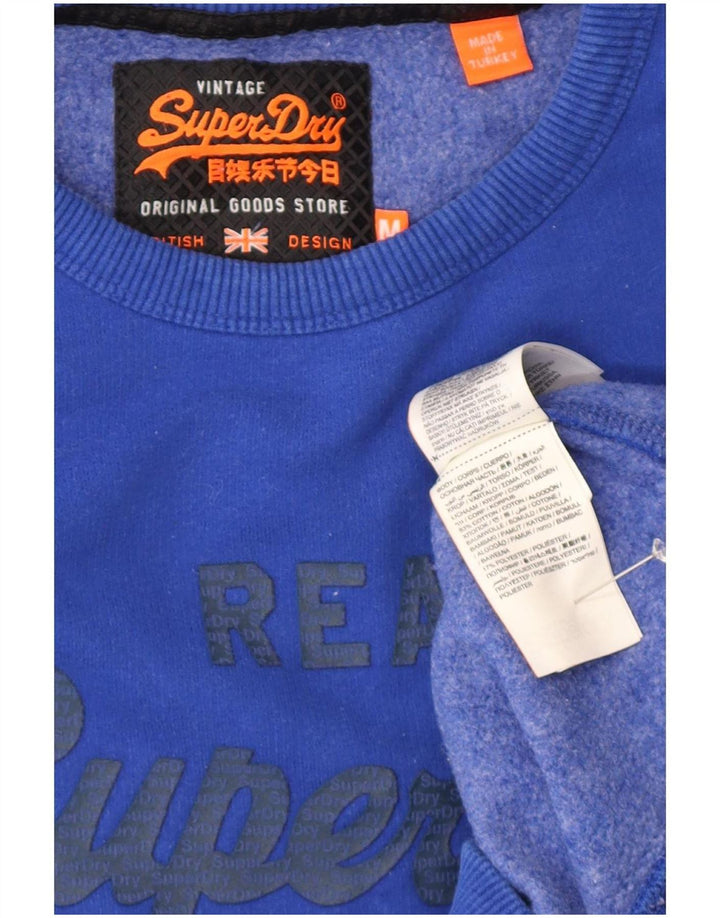 Superdry muška majica s grafičkim motivima srednje plavi pamuk