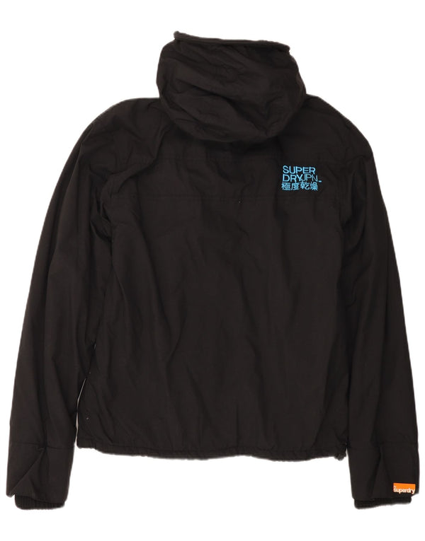 SUPERDRY ženska jakna s kapuljačom UK 16 Veliki crni najlon